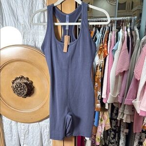 SKIMS NWT Stylish Blue Sleeveless Romper